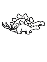 familie paar pärchen kind junges mama papa stegosaurus süß niedlich klein kinder groß comic cartoon dinosaurier saurier dino