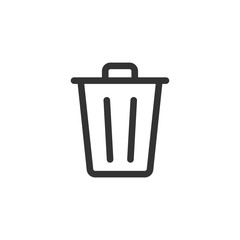 Message 01 Line - Trash Can Icon