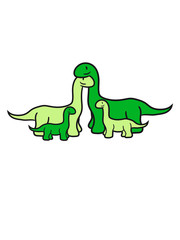 familie geschwister liebe verliebt paar pärchen 2 team mama papa kind junges langhals hals lang süß niedlich klein kinder groß comic cartoon dinosaurier saurier dino