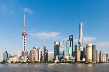 Landschaft von Shanghai Pudong