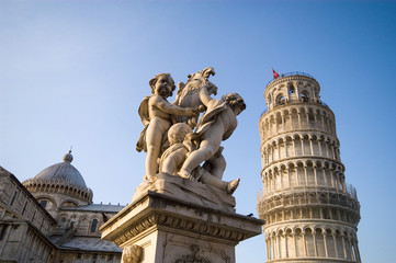 Leaning tower in the Piazza dei Miracoli, Pisa, Italy