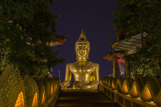 Big Buddha in Pattaya, Thailand at night