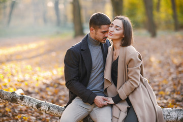 Fototapeta premium couple in the park