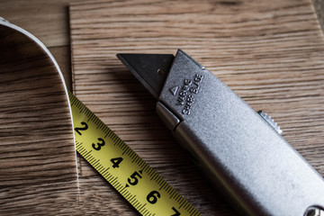 Linoleum appliances, cutting and samples