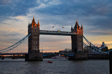 Tower Bridge At Sunset