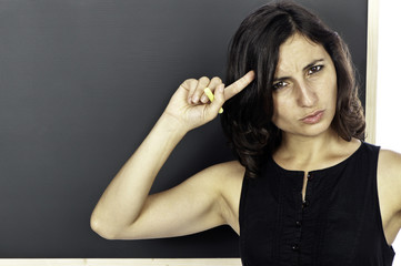 Obraz premium Thinking School Teacher