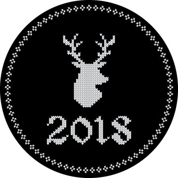 2018 reindeer tag