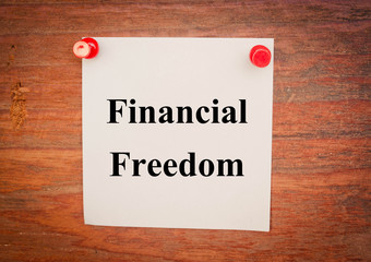 Financial freedom concept 