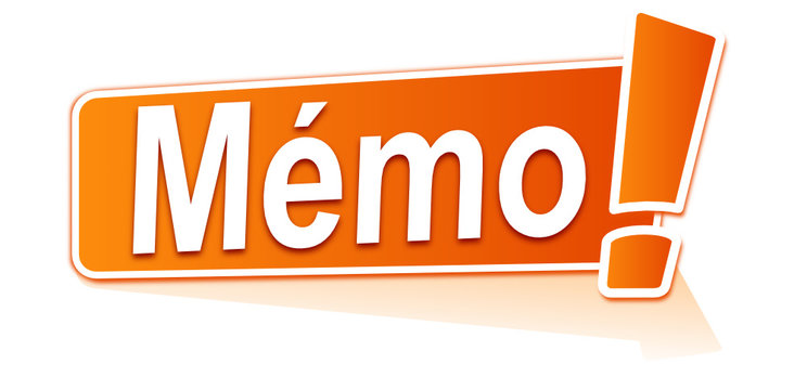 m&eacute;mo sur &eacute;tiquette orange