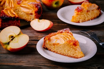 Traditional homemade apple pie