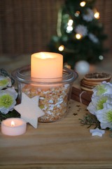 tischdeko mit windlicht