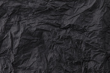 Pulled black paper close-up