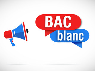 mégaphone : bac blanc