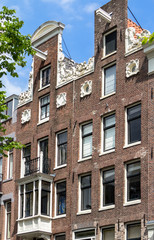 Traditional old buildings in Amsterdam