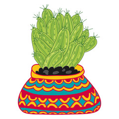 Cartoon Cactus - Hand drawn