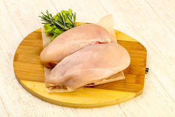 Raw chicken breast