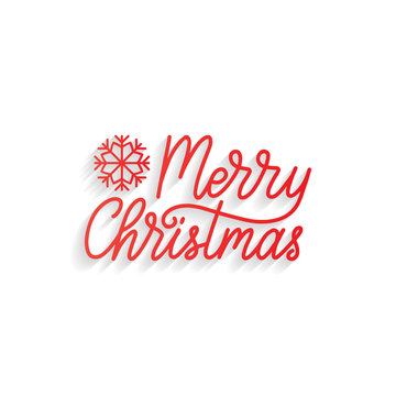 Vector Merry Christmas lettering. Nativity typography. Happy Holidays greeting card, poster template
