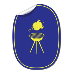 Grilled chicken icon