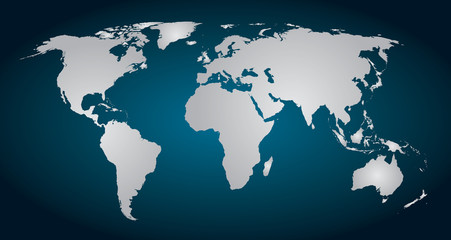 World Map Argent