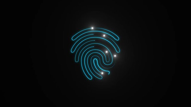 Touch id element. Loop. PNG + Alpha channel.