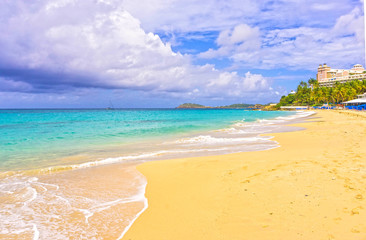The Caribbean tropical beach