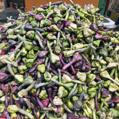Auf einem Markt in Delhi