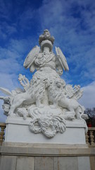 Fototapeta na wymiar Löwe mit Statur
