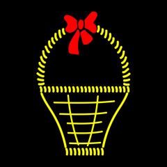 Basket with bow sign 5.11