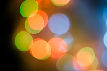 Christmas background. Festive abstract background with bokeh defocused lights