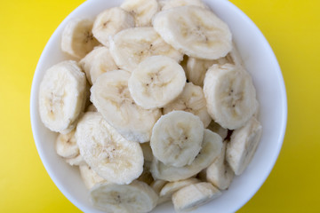 several chopped banana slices
