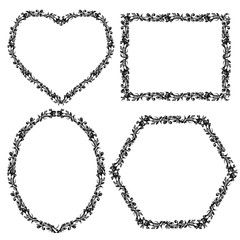 silhouette carved frame for picture or photo