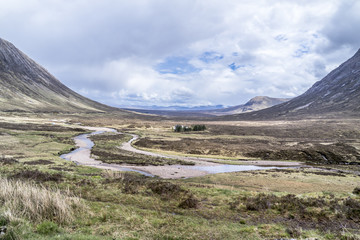 The amazing landscape between Beinn a'Chrulaiste and Buachaille Etive Mor