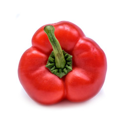 isolated red bell pepper
