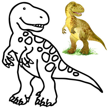 Cartoon dinosaur Dinosaur illustration.. © Елена Фаенкова