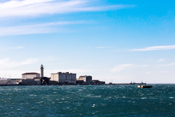 Fototapeta premium Trieste seascape with Bora wind