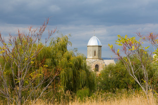 Ancient Armenian stone church in Feodosia, Crimea