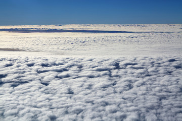 Clouds background, at high altitude