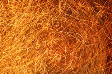 Фон абстракция, на длинной выдержке. Фейерверк. Искры.