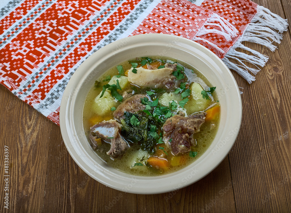 Canvas Prints Serbian Lamb Vegetable Soup