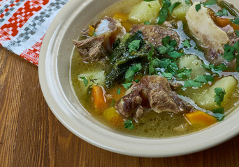 Serbian Lamb Vegetable Soup