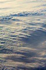 Clouds background, at high altitude