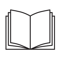 book icon on white background. book sign. flat style. open book symbol.