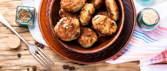 homemade meat cutlets