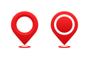 Icons location sign vector