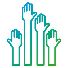 hands human up icon