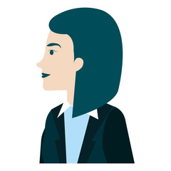 businesswoman profile avatar character