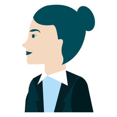 businesswoman profile avatar character