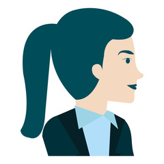 businesswoman profile avatar character