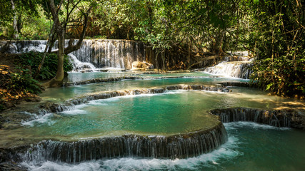 Obraz premium Kuang Si Falls in Luang Prabang, Laos