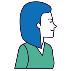 businesswoman profile avatar character